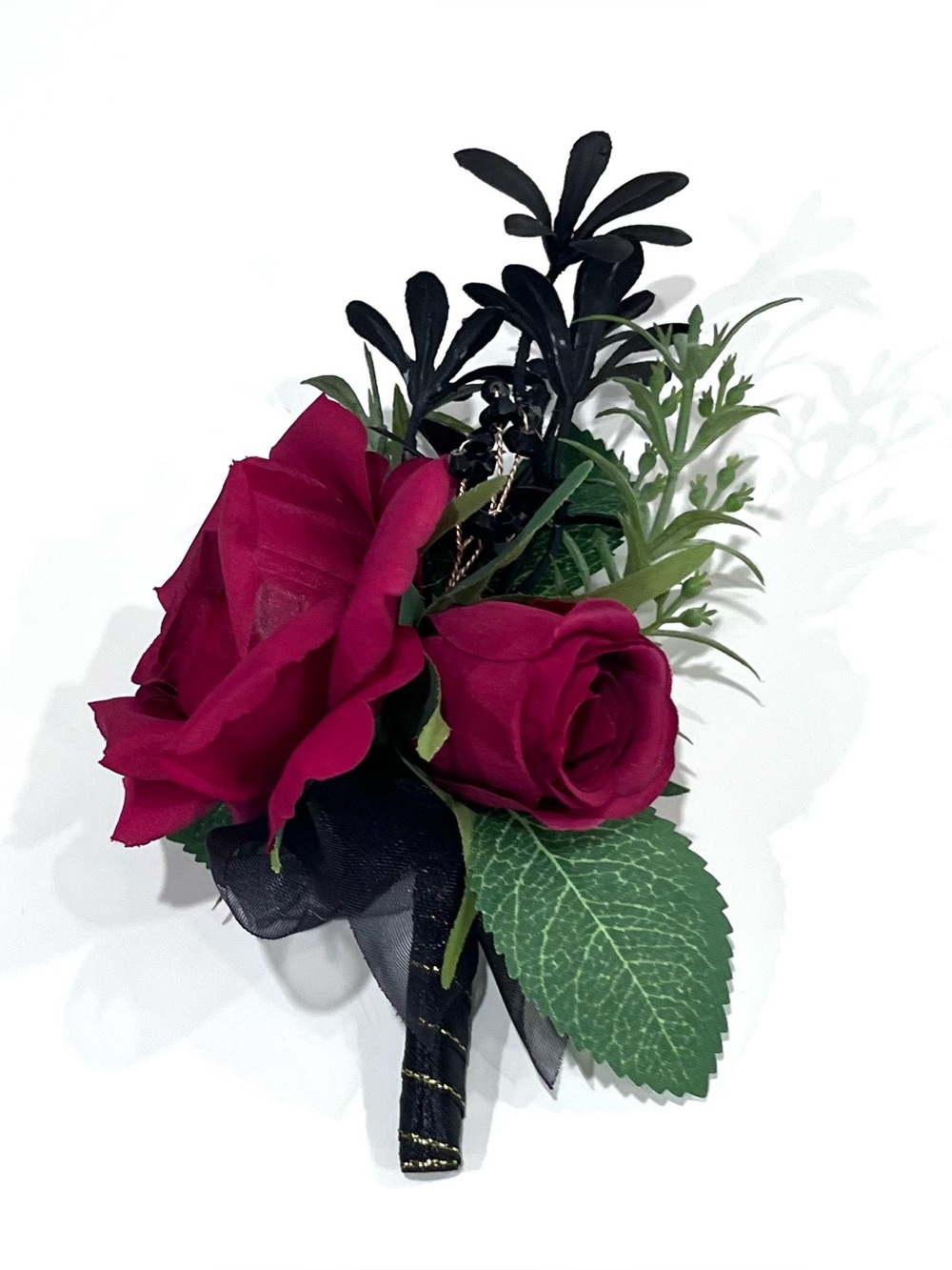 Elegant Burgundy Rose Corsage for Women Accessories homecoming wedding prom
